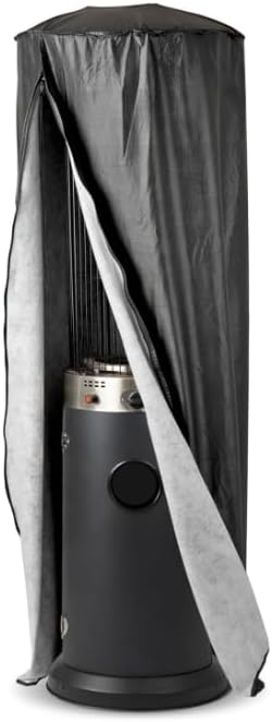Tower Round Patio Heater Covers, Oxford Fabric, Heavy-duty and Weather-resistant, Waterproof, Dust-proof, Snow-proof, Windproof, with Zipper and Storage Bag