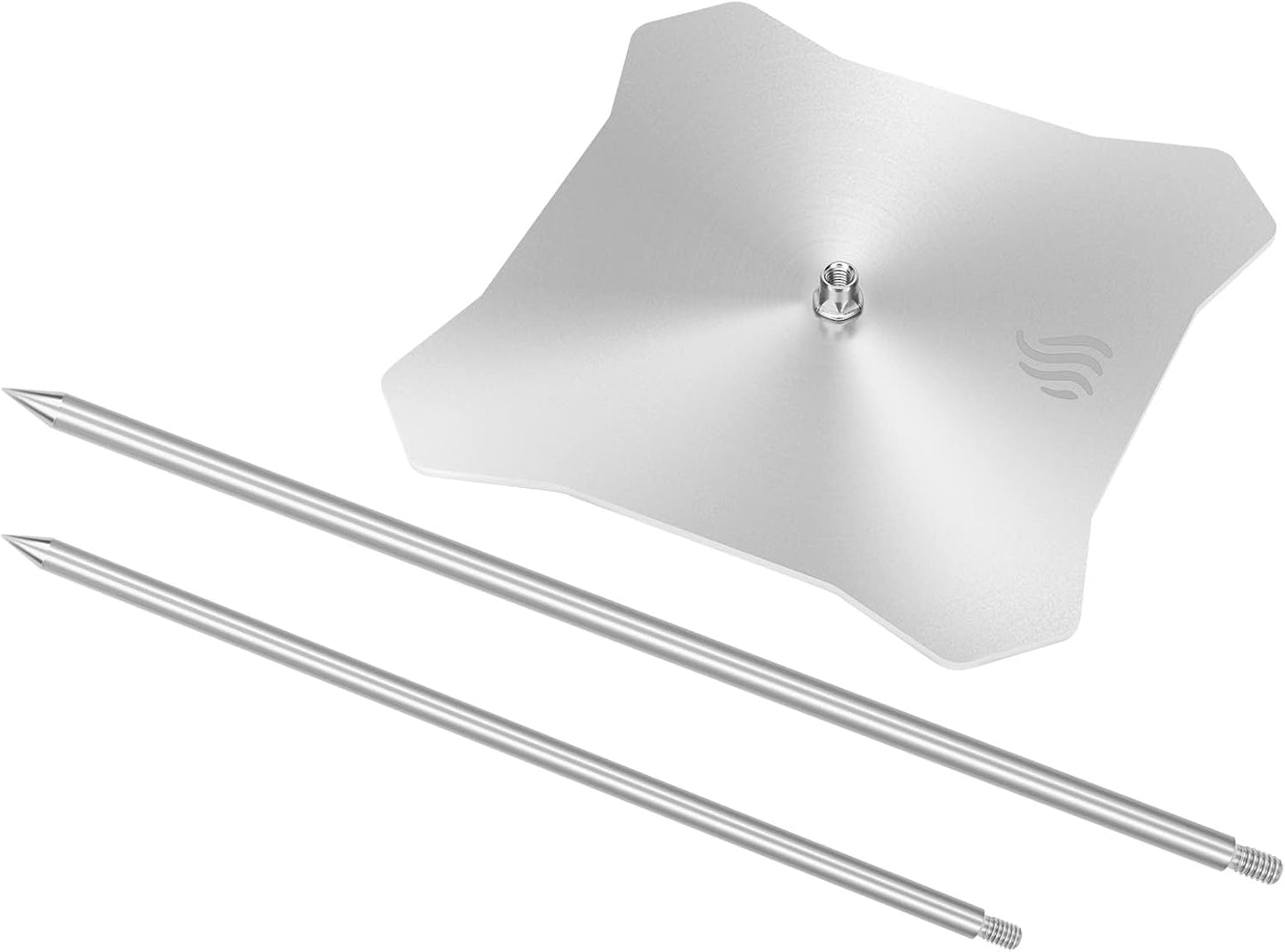 Onlyfire Al Pastor Skewer for Grill, 304 Stainless Steel Brazilian Vertical Spit Stand with 2 Removable Spikes (9" /11.5") for Oven, BBQ, Shawarma Rotisserie for Tacos Al Pastor, Gyros and Kebabs