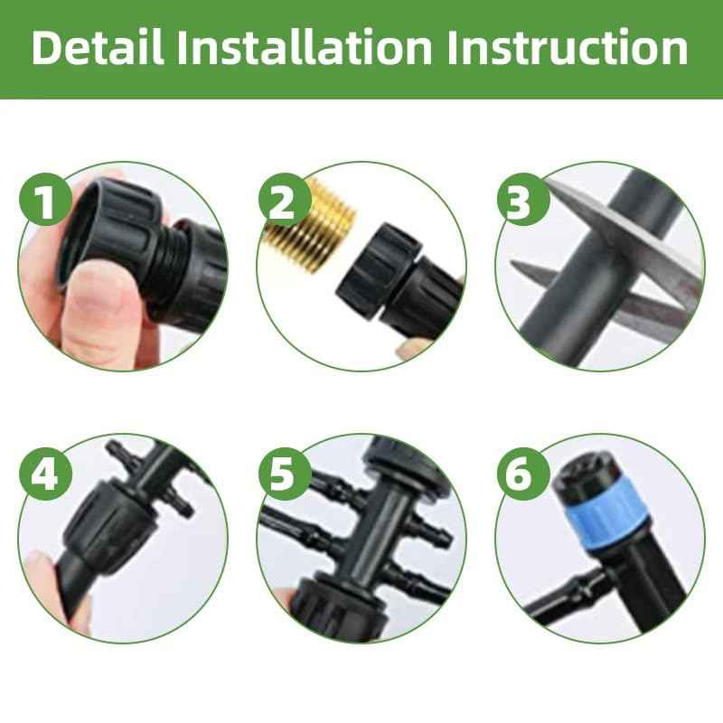 236FT Quick Connect Drip Irrigation Kit, Garden Watering System DIY Automatic Irrigation Equipment Kit for Lawn Raised Bed Greenhouse Plant Watering with 1/4'' Tubing, Drip Emitter, Connector