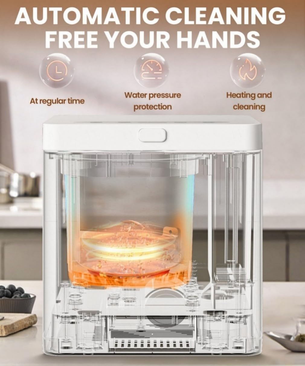 3L Compact Electric Composter for Kitchen, Odorless Smart Compost Bin, Self-Cleaning & Digital Display - Fast 4-6H Food Waste to Fertilizer Conversion for Outdoor Use