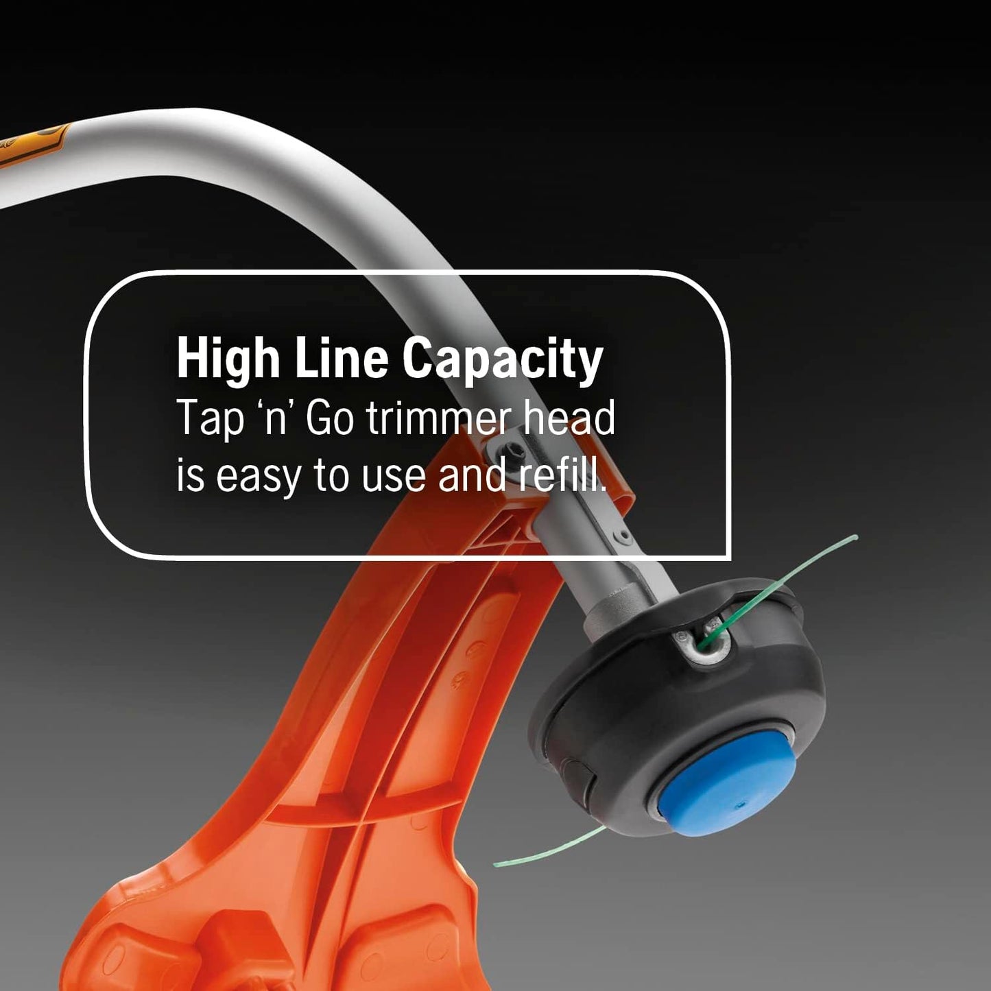 Husqvarna 122C Gas String Trimmer, 22-cc 2-Cycle, 17-inch Curved Shaft Gas String Trimmer with Tap N' Go Trimmer Head, 966712701 - Lumora Garden