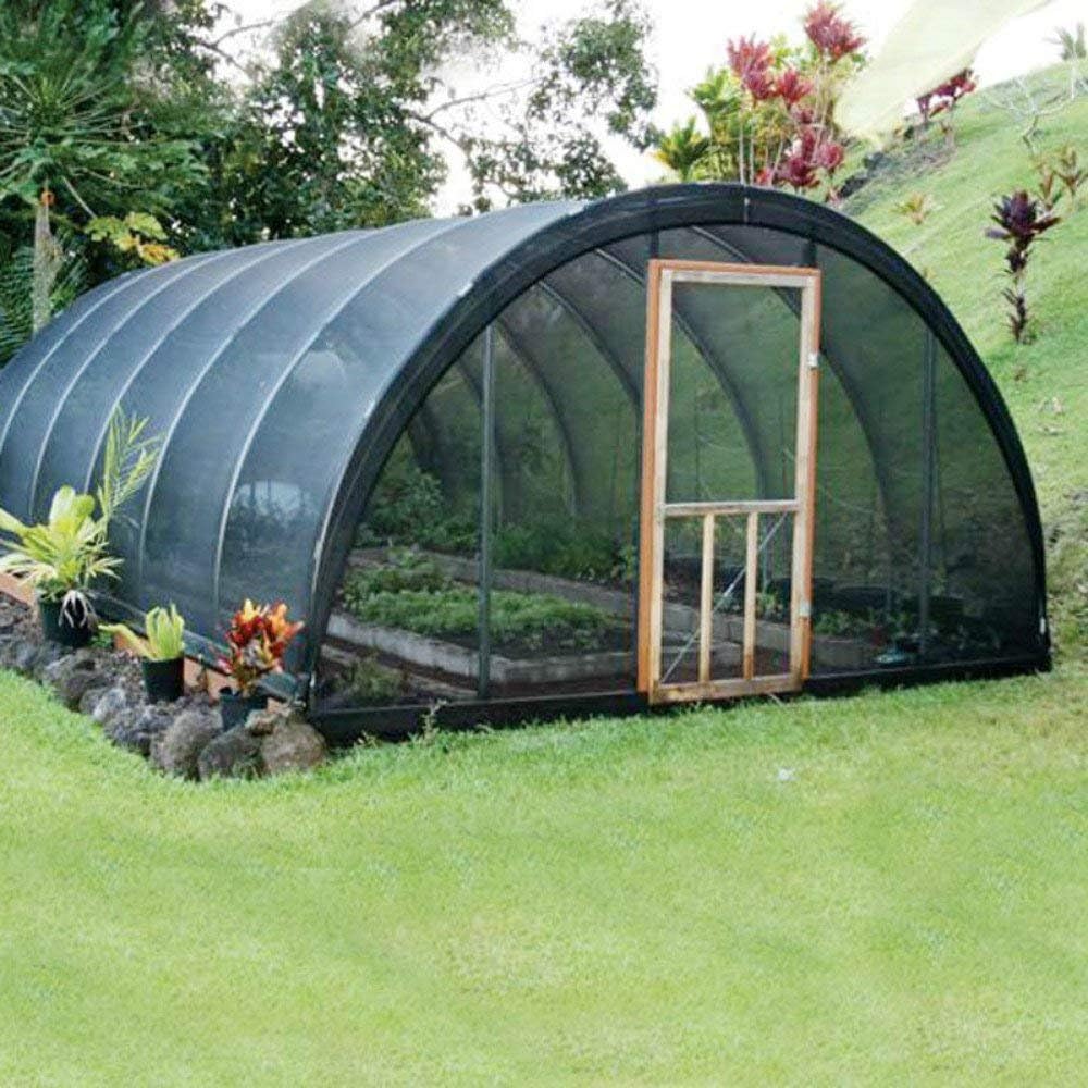 Agfabric 30% Shade Cloth 10X 20ft Sun Shade Coth Sunblock Shade Cloth Cover with Clips for Plants, Black