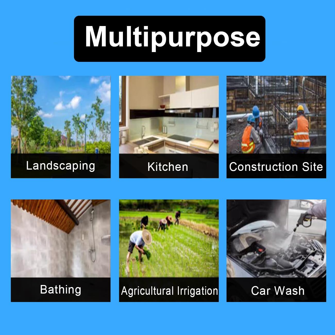 Large Capacity Water Container with Spigot Hose, Portable Water Storage Tank 52.8 Gallon No Leakage Camping Water Carrier for Emergency Vehicle Car Outdoor Hiking Picnic(Size:35L/9.3Gal)