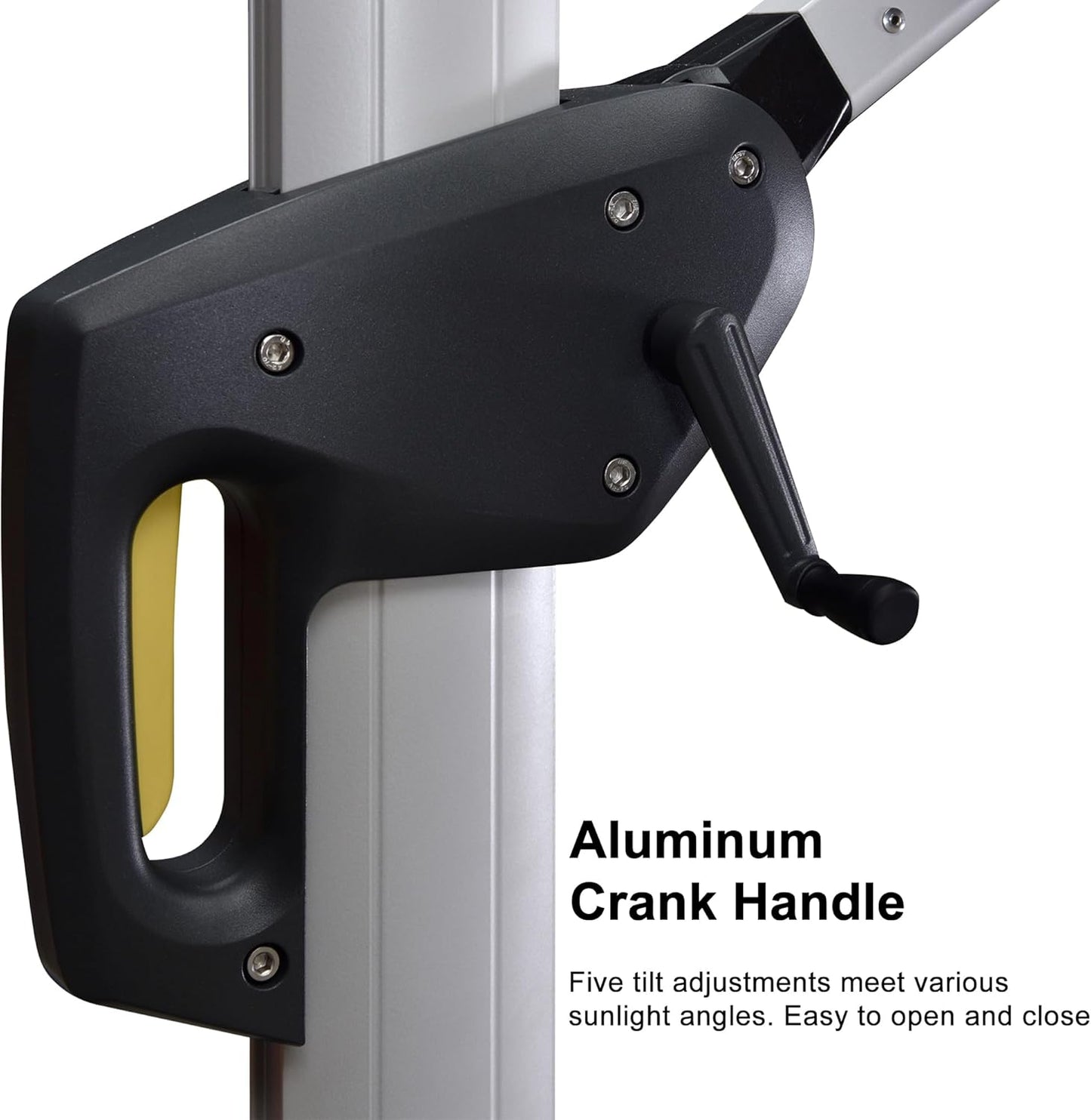 PURPLE LEAF 11 Feet Patio Umbrella Outdoor Round Umbrella Large Cantilever Umbrella Windproof Offset Heavy Duty Sun for Garden Deck Pool Patio, Grey