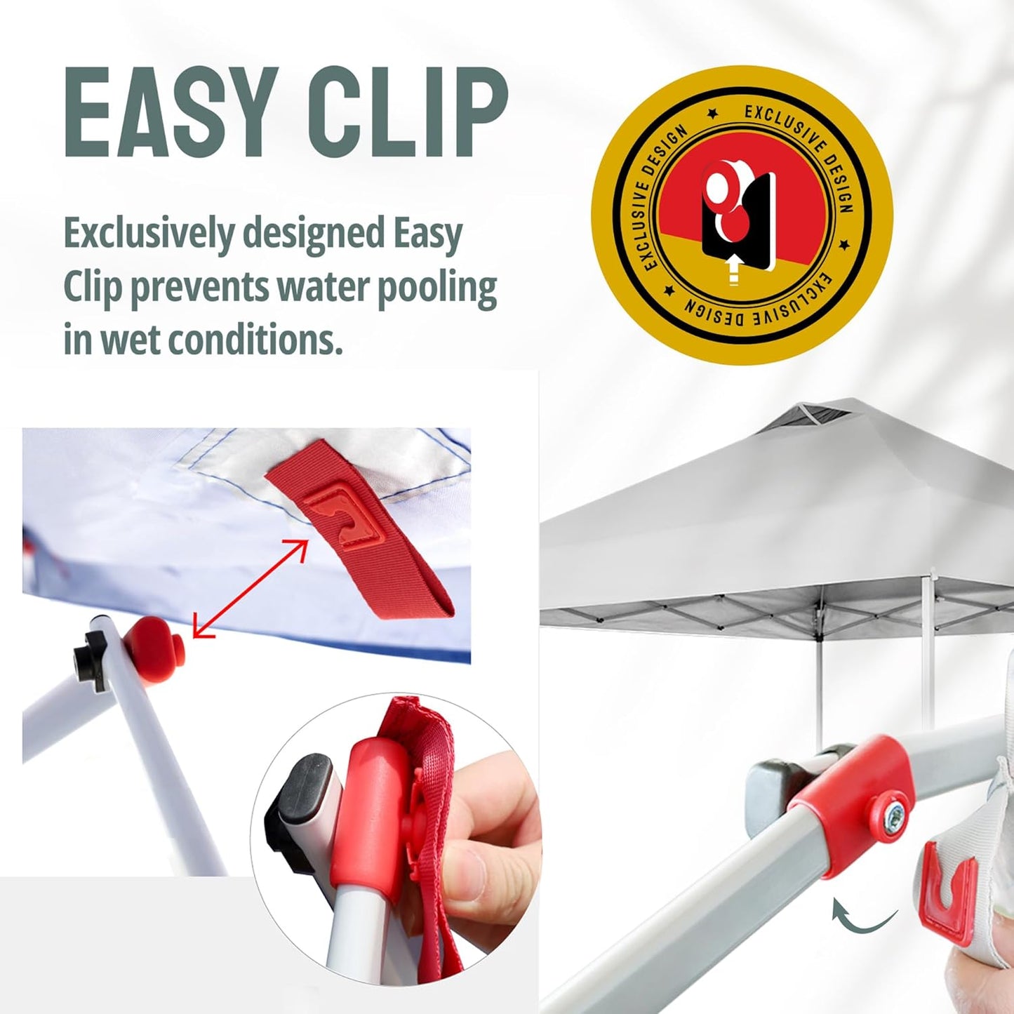 CROWN SHADES 10x10 Pop Up Canopy with 1 Side Wall - Beach Tent with One Push Setup - Outdoor Sun Shade for Events, Parties, Camping - Gazebo with STO-N-Go Cover Bag (Beige)