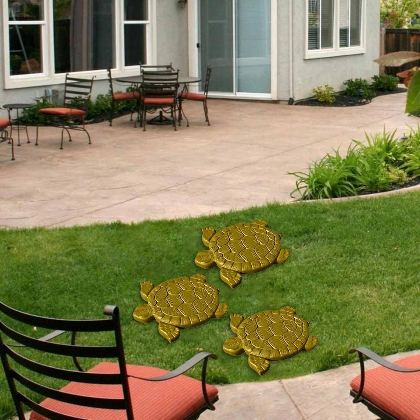 Tortoise Concrete Cement Molds, Turtle Shape Stepping Stone Mold Concrete Cement Mould Walk Maker, Personalized Manual Garden Lawn Pathmate Paving Pavement Paver
