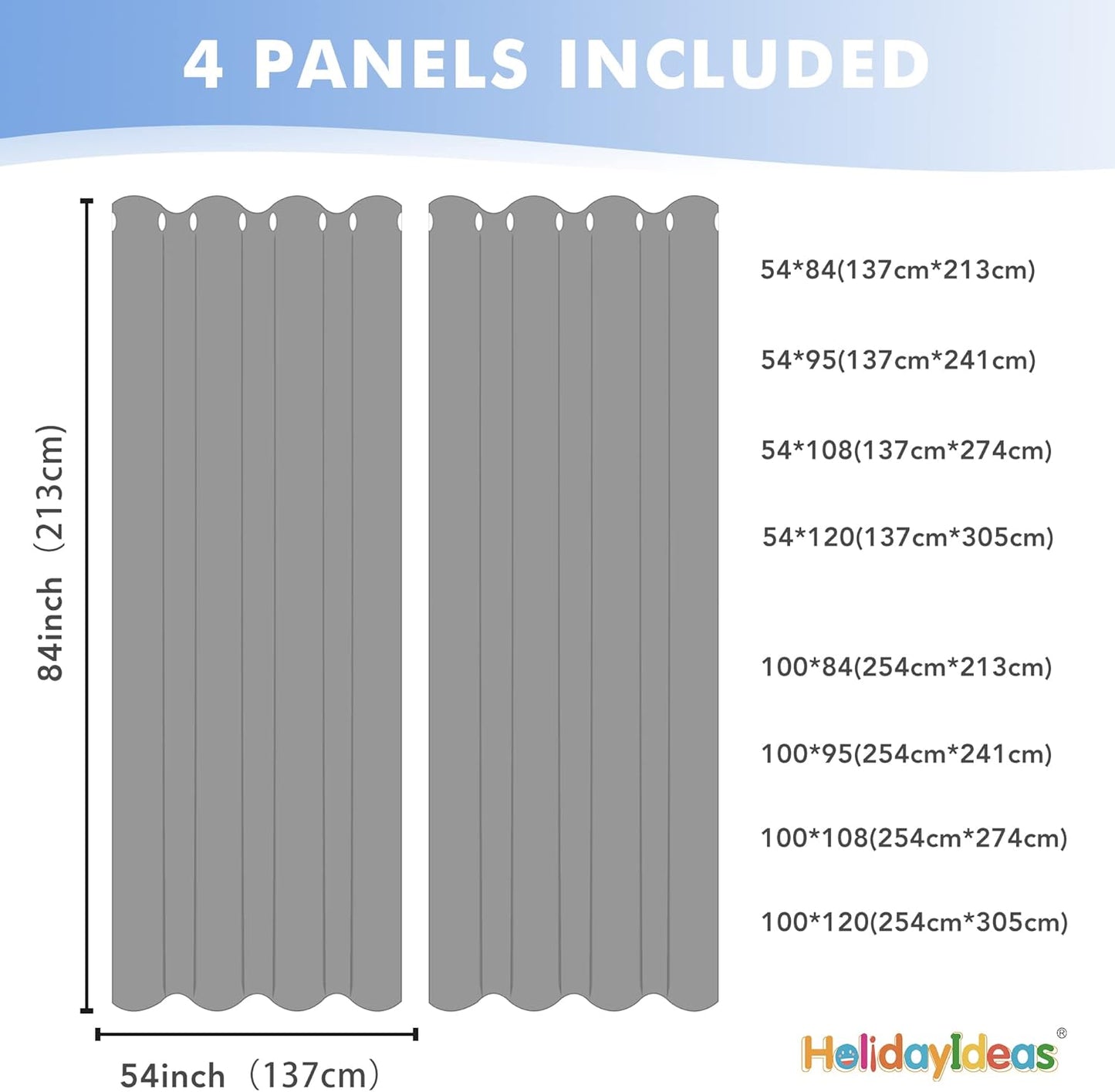 HolidayIdeas Outdoor Sheer Curtains for Patio Waterproof, 4 Panels - 54 x 108 Inch - Light Filtering Voile Outside Curtains Grommet Drapes for Front Porch, Gazebo, Pergola, Backyard, Linen Color