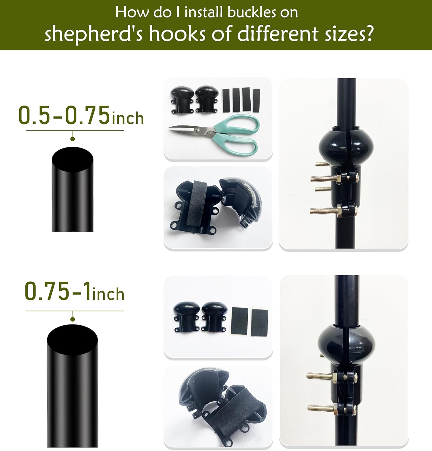 Squirrel Baffle for Bird Feeder Pole, 19-Inch Outdoor Bird Feeder Guard, Squirrel-Proof Birdhouse Baffles, Shepherd's Hook for Outside(Red)