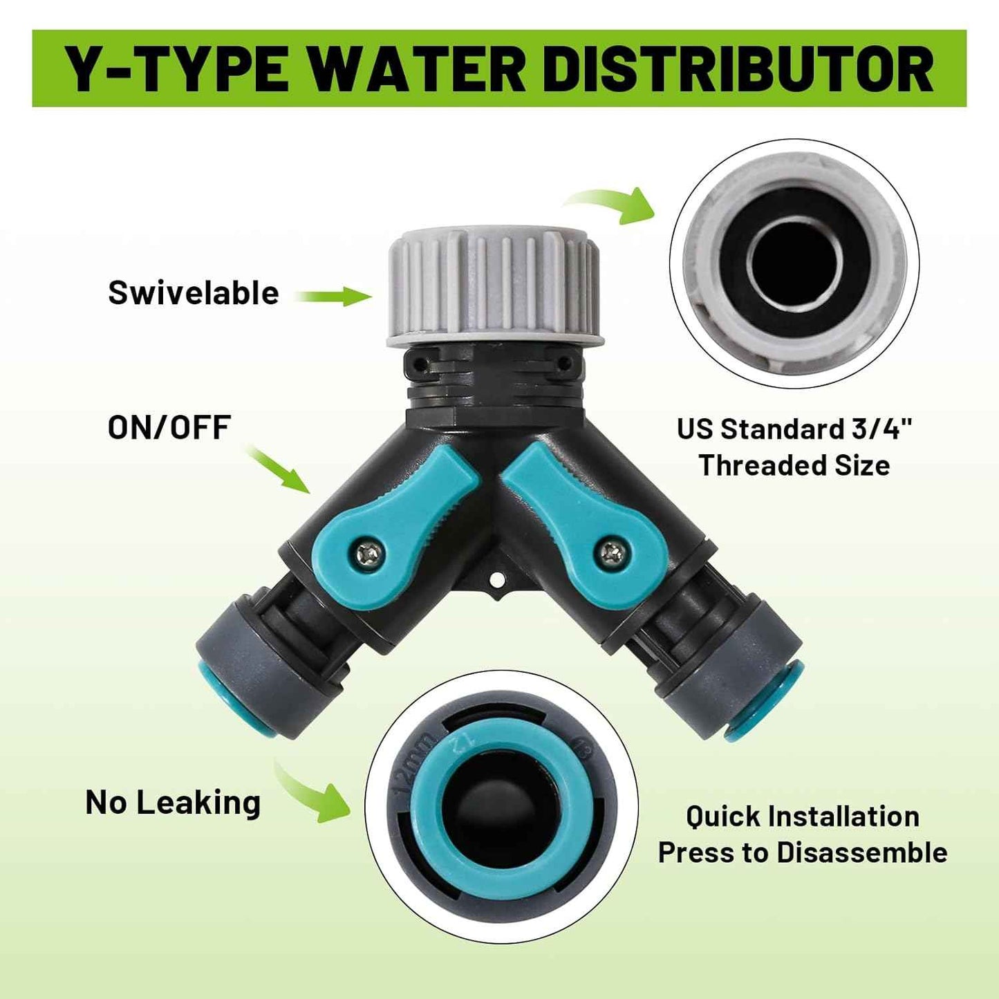Drip Irrigation Kit - 100 FT. Hose Sprinkler System with 360° nozzles and T-connectors for Gardens, lawns, Plants, Flower beds, Trees, patios and hydroponics (Closeable nozzle-28)
