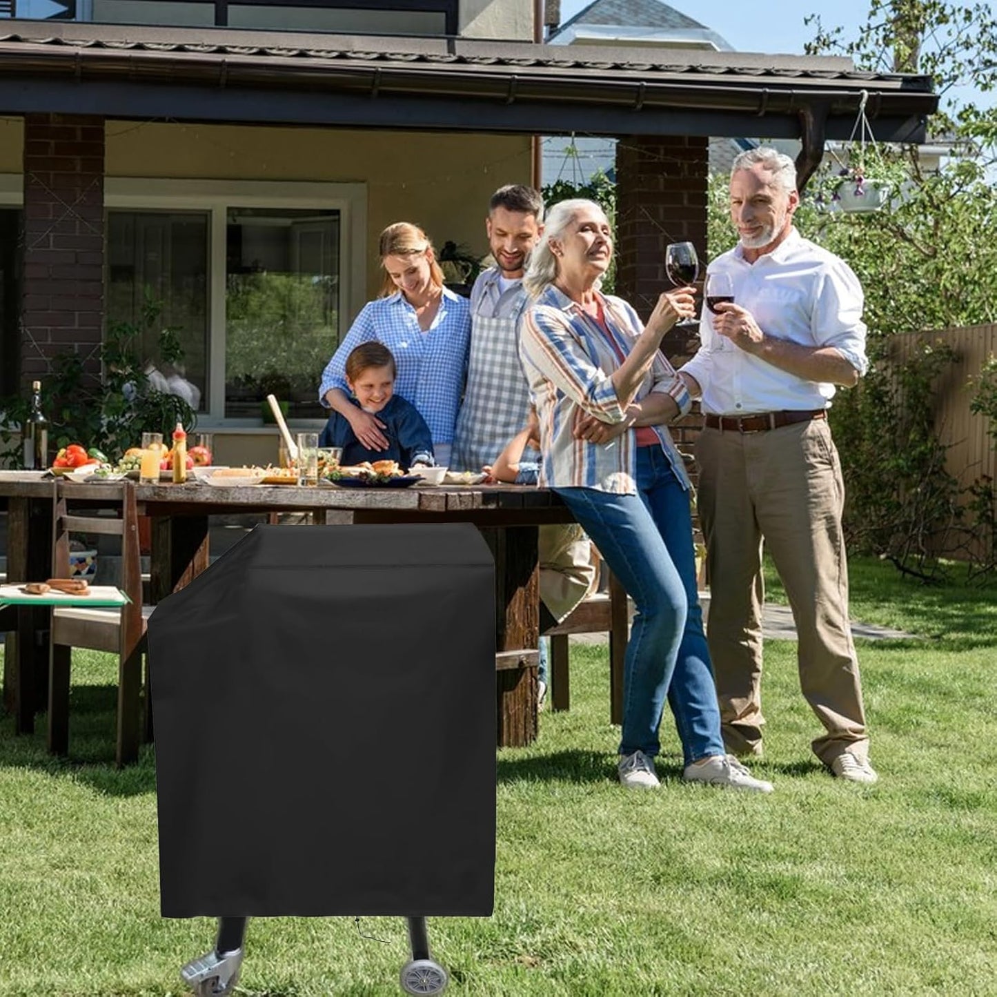 Grill Cover for Recteq RT-B380 & RT-B380X Bullseye Deluxe, Waterproof Outdoor Covers for Electric Pellet Smoker Grill, BBQ - 22.5" D x 38" W x 41" H