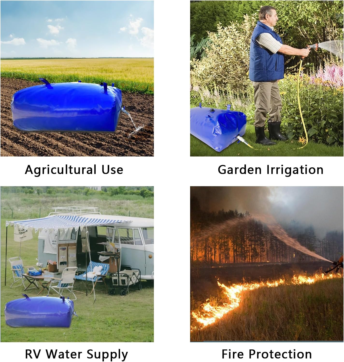 XITAO 87Gal/330L Water Storage Bladder Large Capacity Water Storage Containers Portable Foldable Emergency Water Tank Water Bag for RVs, Drought Resistance, Fire Prevention, Agricultural Irrigation