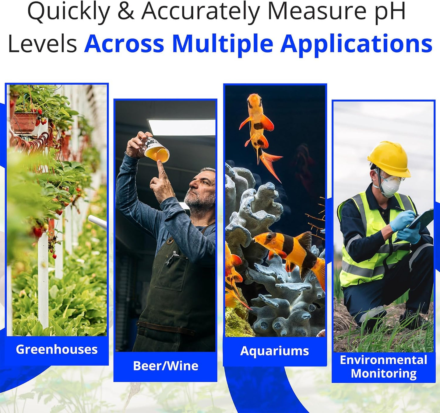 Bluelab pH Pen Meter and Probe Care Kit pH with Calibration Supplies, Storage Solution & Brush, Reliable Digital Tester for pH, Temperature in Growing Solutions, Optimal Plant Health and Yield