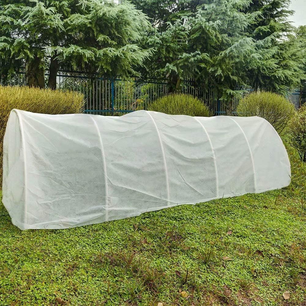 Agfabric Plant Covers Freeze Protection Floating Row Covers 10'x100' 0.9oz Plant Covers Freeze Sun Protection,Frost Cloth for Vegetables,White