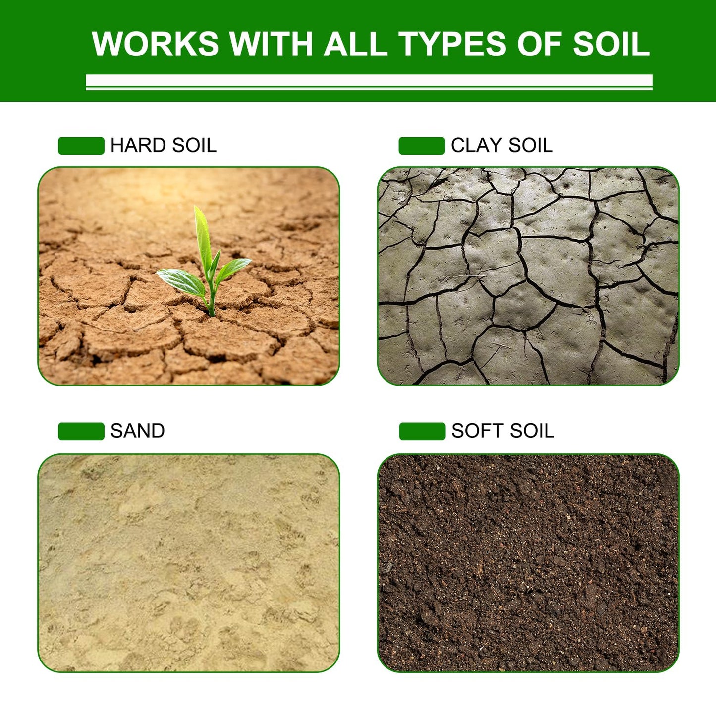 32" x 2" Extended Length Auger Drill Bit for Planting Bulb & Bedding Plant Auger, Garden Plant Auger, No Need to Squat Post Hole Digger for 3/8" Hex Drive Drill, Earth Auger Bulb Planter Tool