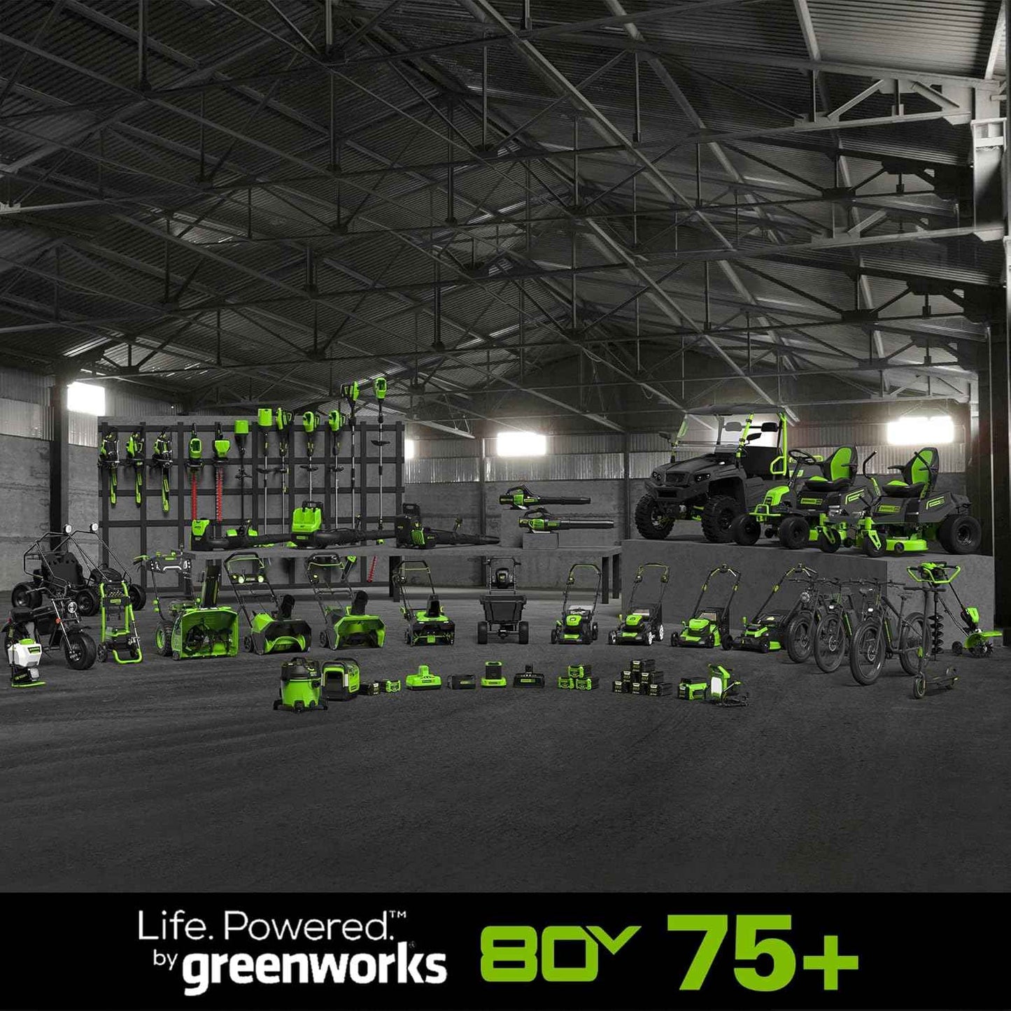 Greenworks 80V 16 inch Brushless String Trimmer, 2.0Ah Battery & Rapid Charger Included, ST80L210