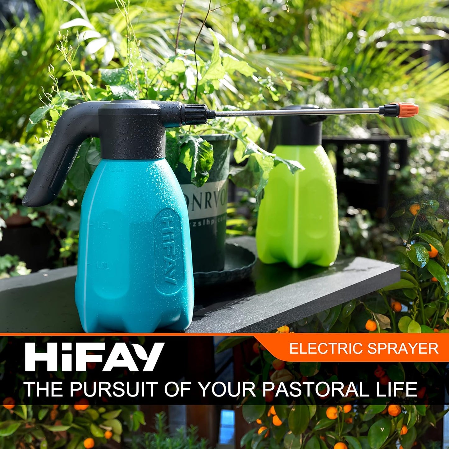 ES2-PRO Electric Spray Bottle 2L/0.5Gallon, Rechargeable Battery Powered Sprayer Spray 60 Bottles On a Single Charge, Automatic Plant Mister,Pump Sprayer,Indoor Watering Can for Plants