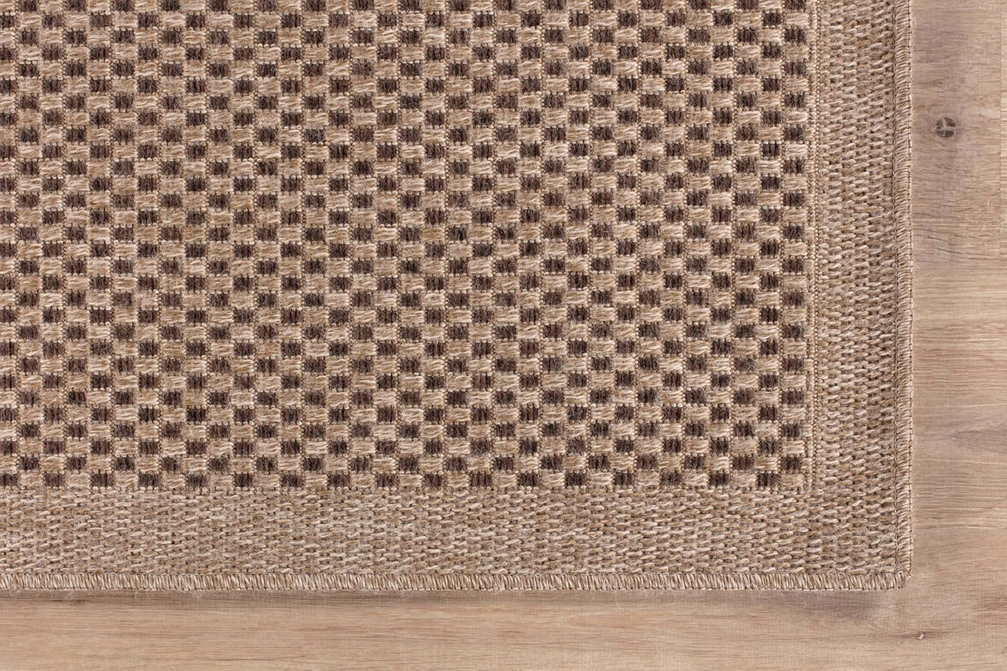 CAMILSON Easy Jute Rug 8x10, Indoor Outdoor Natural Color Fiber Area Rugs for Living Room Patio and Kitchen Rug, Sisal Boho Woven Design, Easy-Cleaning, Washable Outside Carpet Alfombras (8 x 10)
