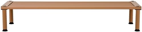 Metal Plant Stand, Rust-proof Aluminum Display Rack, Plants Display Stands Decoration Racks for Living Room Garden Balcony Patio (Wood Color, 31.5Inch Low Leg)