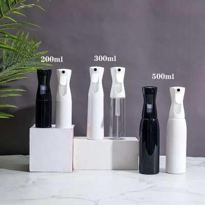 Home Continuous Spray Bottle for Hair (10.1oz/300ml) Empty Ultra Fine Plastic Water Mist Sprayer – For Hairstyling, Cleaning, Salons, Plants, Essential Oil Scents & More