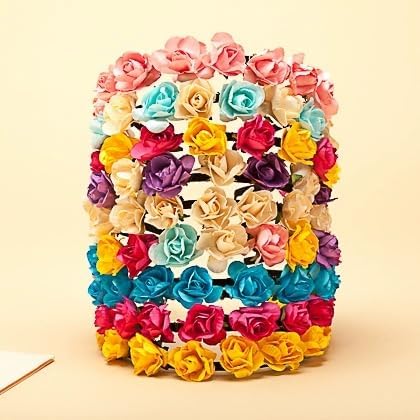 144 Pcs Artificial Mini Fake Rose Flower, Handmade Small Paper Flowers for Crafts Wedding Bouquet Mini Paper Flowers with Stems for DIY Crafts Gift Wreath Scrapbooking HairClips Decoration(Red)