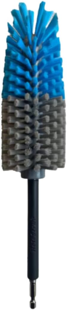 Long Reach Drill Brush Attachment, All Purpose for Car Tires, Wheels, Wheel Wells, Engine Bays, Exhaust Pipes, Running Boards, Hard to Reach Areas, with Heavy Duty Non-Scratch Nylon Bristles - Lumora Garden