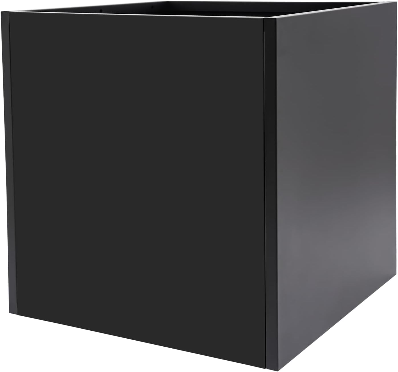 Large Black Square Planter Box, Square Indoor Outdoor Planters, Heavy Duty Cube Steel Planter, Modern Metal Flower Pot Container for Gardening Balconies Gardens Decorating (26 x 26 x 26 inch)