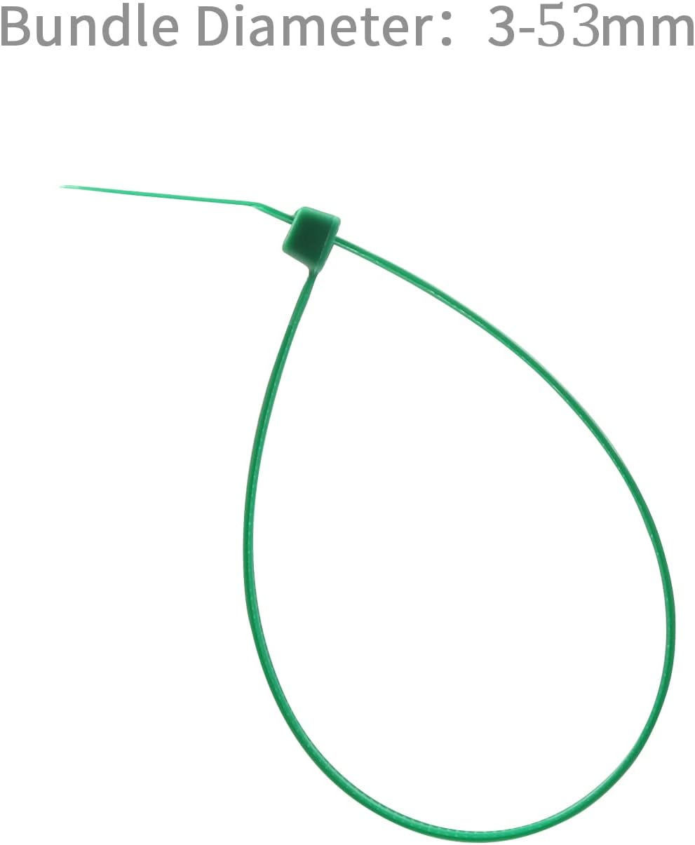 XINGO 100PCS Cable Zip Ties Heavy Duty, Premium Nylon Plastic Wire Ties with 50 Pounds Tensile Strength, Self-Locking Black Nylon Zip Ties for Indoor and Outdoor (8 inch, Dark Green)