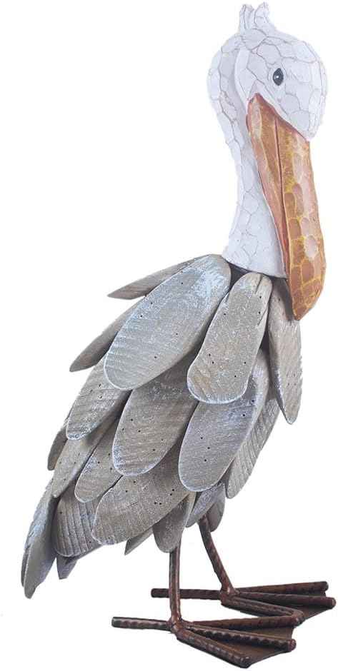 Outdoor Decor Pelican Bird Statues Figures Yard Art Garden Sculptures & Statues for Patio, Pond, Pool, Backyard Decorations…