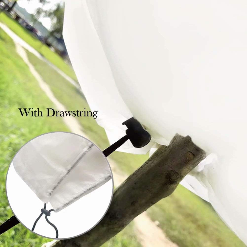 Agfabric Plant Covers Freeze Protection 0.9oz 108"x96" Warm Worth Plant Cover for Frost Protection,White