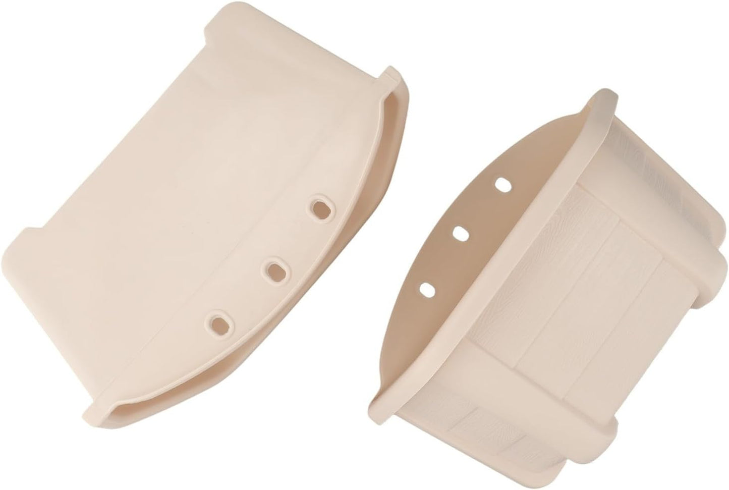 Wall Mounted Circular Flower Pots Hanging Planters with Removable Drainage for Indoor and Outdoor Use (Meters white)