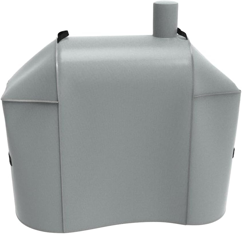 Expert Grill Offset Smoker Cover, Waterproof Grill Cover, 56.5 inch Light Gray