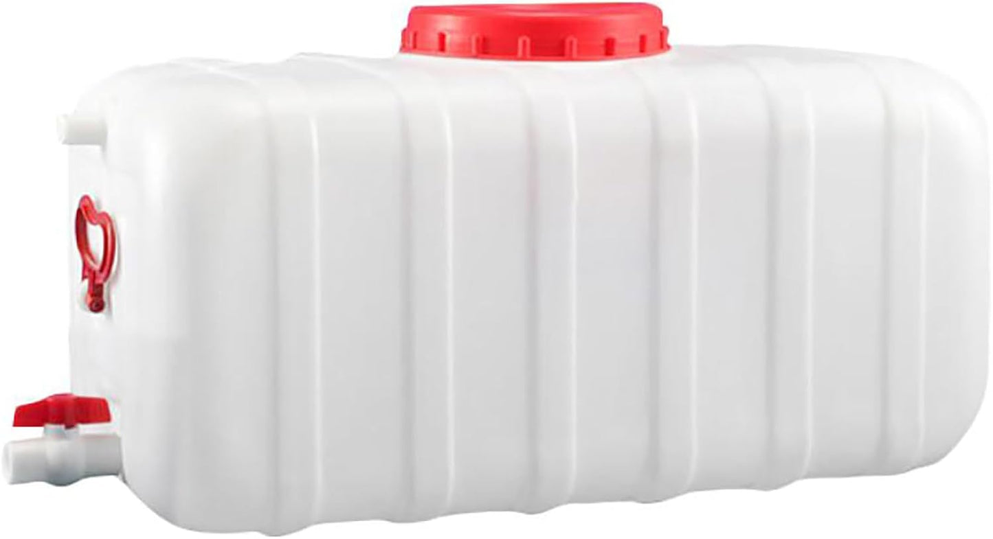 Portable Water Container with Tap, Heavy Duty Water Tank Plastic Water Storage Carrier 50L 80L 110L 200L Water Bucket Jug for Camping Outdoor Hiking Travel Emergency(Size:80L)