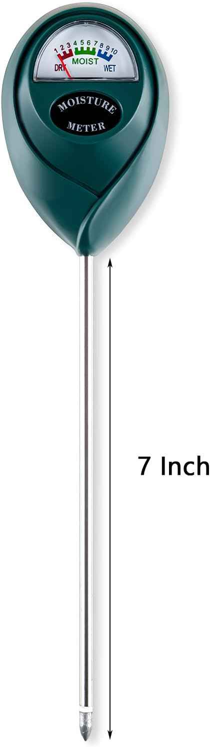 Soil Moisture Meter for House Plants, Plant Water Meter,Plant Moisture Meter for House Plants and Outdoor Plants, No Batteries Required (Green)