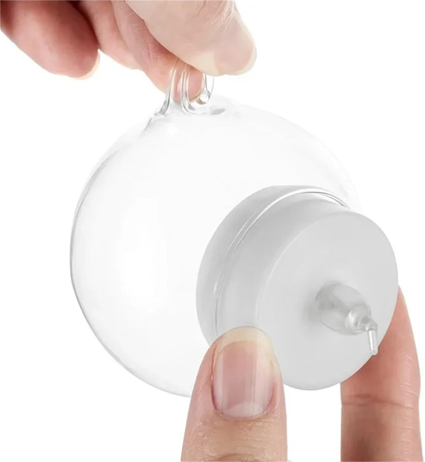 6/12Pcs Hanging Glass Candle Holder Diameter 6/8cm Terrarium for Wedding Party Decor Indoor Outdoor Garden(6Pcs NO Candle,6cm)