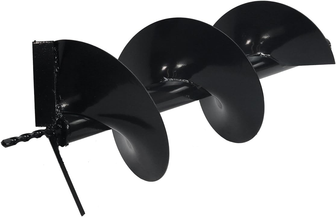 XtremepowerUS Replacement Auger Digging Bit 10" For Post Holes Earth Digger Planting Drill 3/4" Shaft Size Fence Hole Digging Bit