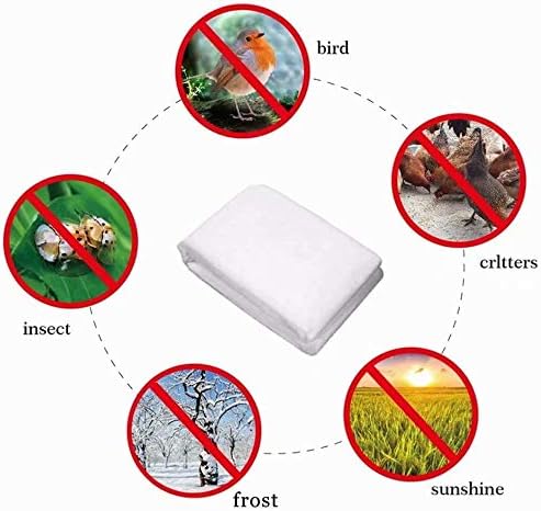 Agfabric Plant Covers Freeze Protection 0.95oz 24''x32'' Frost Cover for Garden Tree Protection Winter Tree Cover for Frost Proctection, 4 Pack