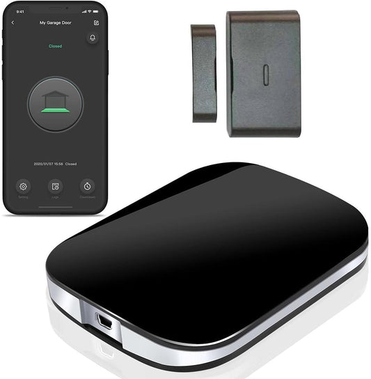Smart Wi-Fi Garage Door Opener Remote,APP Control, Compatible with Alexa, Google Assistant, Siri, No Hub Required