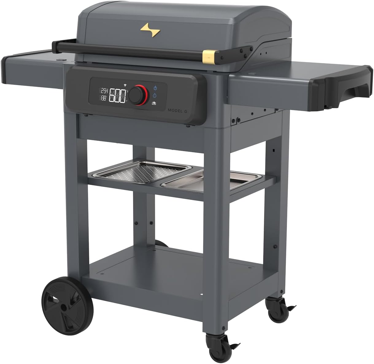 Current® Model G Griddle, Smart Electric Outdoor Flat Top BBQ Grill with 200°F to 600°F Range for Searing & Roasting, Digital Precision, Apartment-Friendly & Weather-Resistant - Lumora Garden