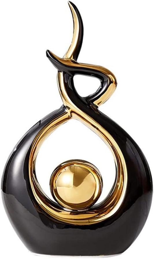 Norrclp Home Decor Modern Abstract Art Ceramic Statue Table Decorations for Dining Room Living Room Office Centerpiece