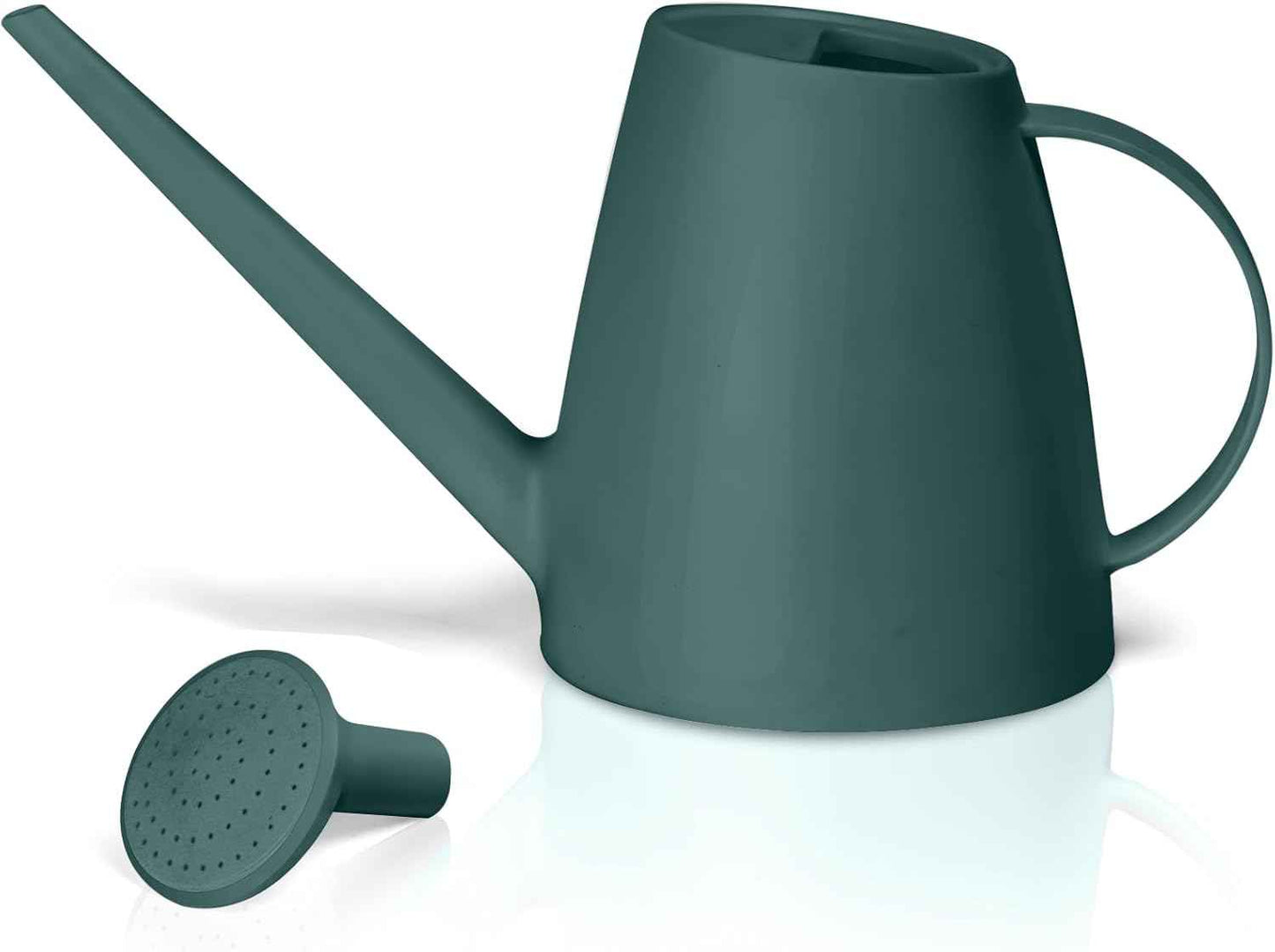 Plant Watering Can - Plastic Indoor and Outdoor - 1/2 Gallon - Blackish Green