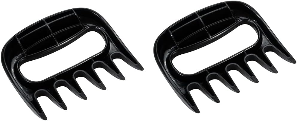 Restaurantware Met Lux 4.5 x 4.1 Inch Meat Claws 2 Meat Shredders - Sharp Blades With Handle Black Plastic Bear Claws Durable For Shredding Pork Chicken or Turkey - Lumora Garden