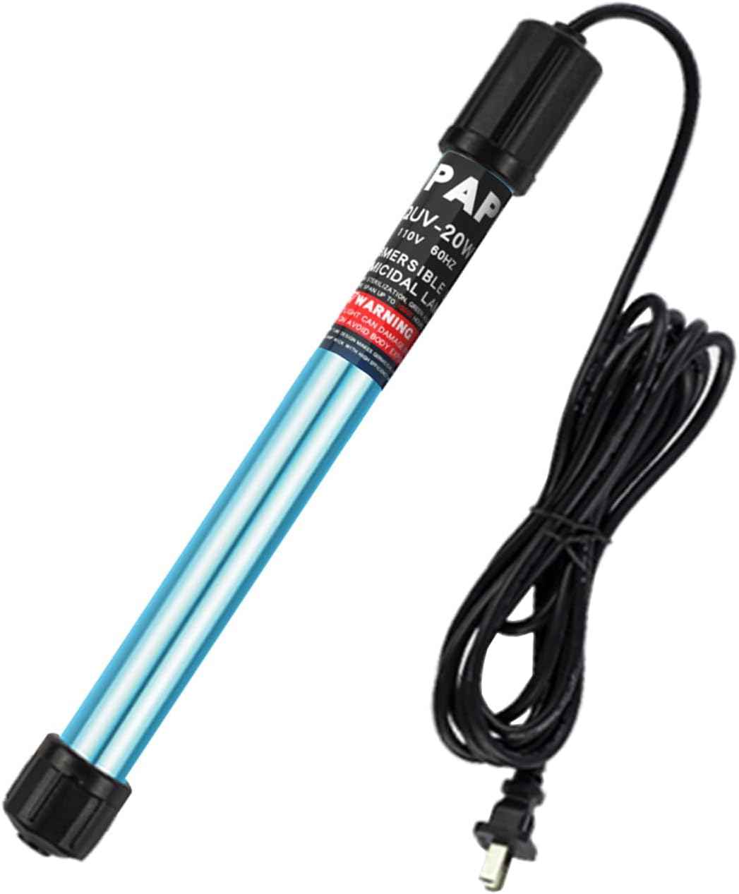 20W Pond UV Light for 100-1000 Gallon, Aquarium UV Water Clarifier for Koi Pond, Spas and Fish Tanks, Swimming Pools