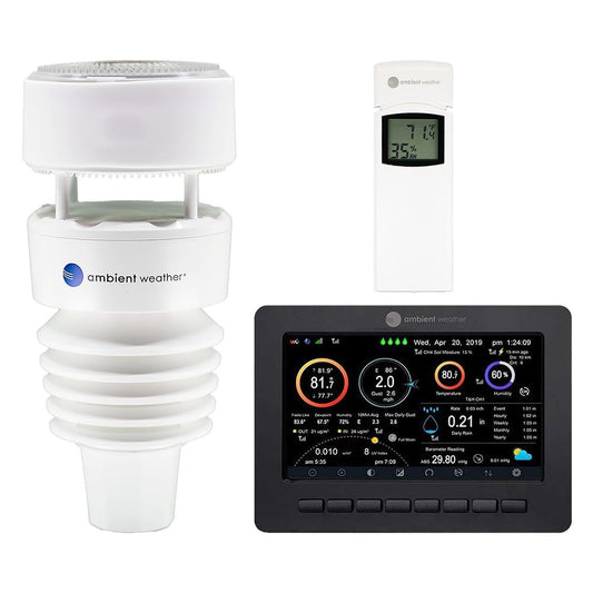 Ambient Weather WS-4000 Solar Powered UltraSonic Wi-Fi Weather Station with AWN+ Included