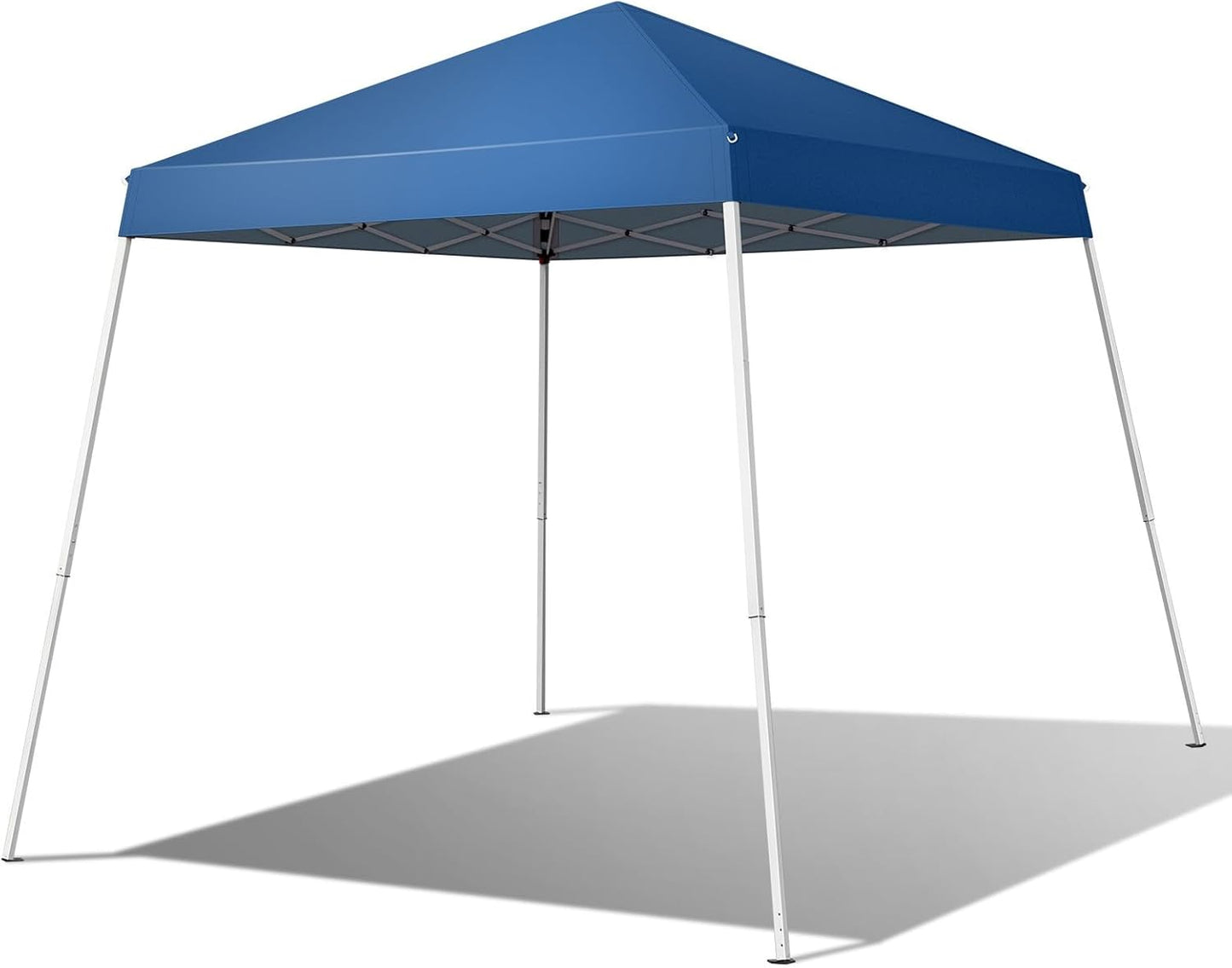Blue 6x6 FT EZ Pop Up Canopy Tent Outdoor Slant Leg Wedding Party Gazebo Waterproof, Durable