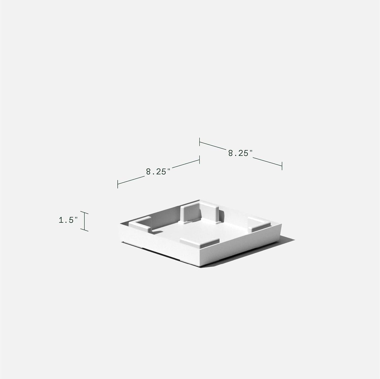 Veradek V-Resin Indoor/Outdoor Taper Planter (White, 26 inch - 2 Pack with 2 Saucer Trays)
