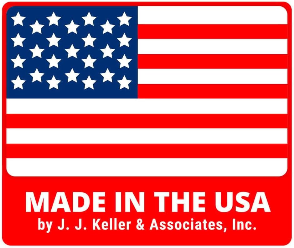 J. J. Keller 25-Pack, Annual Vehicle Inspection Report Form & Red FMCSA Label Aluminum, 3-Ply Carbonless Form, DOT Compliant