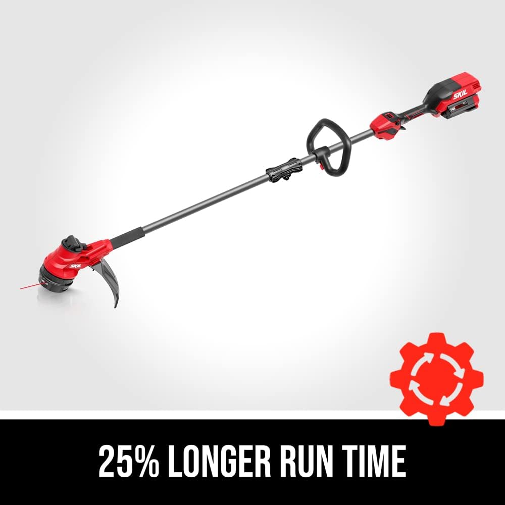 SKIL PWR CORE 40 Brushless 40V 15'' String Trimmer Kit with Smart Load Includes 2.5Ah Battery and Auto PWR Jump Charger- LT4832C-11 - Lumora Garden