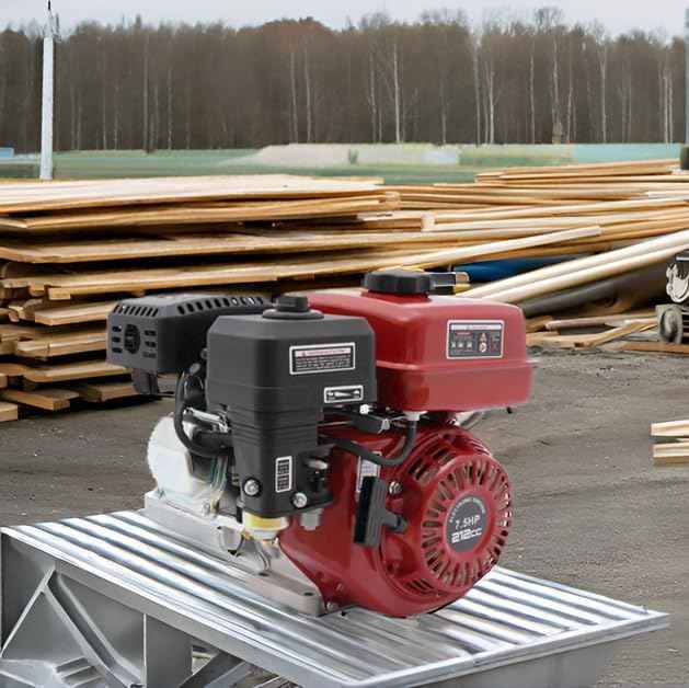 7.5 HP Gas Engine Horizontal Shaft, 212cc 4 Stroke OHV Industrial Grade Replacement 3600rpm Gas Motor, 20mm Shaft Diameter