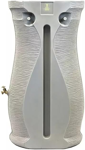 Impressions Corsican Rain Barrel, 50 Gallon, Decorative Textured Design, Sandstone (2 Pack)