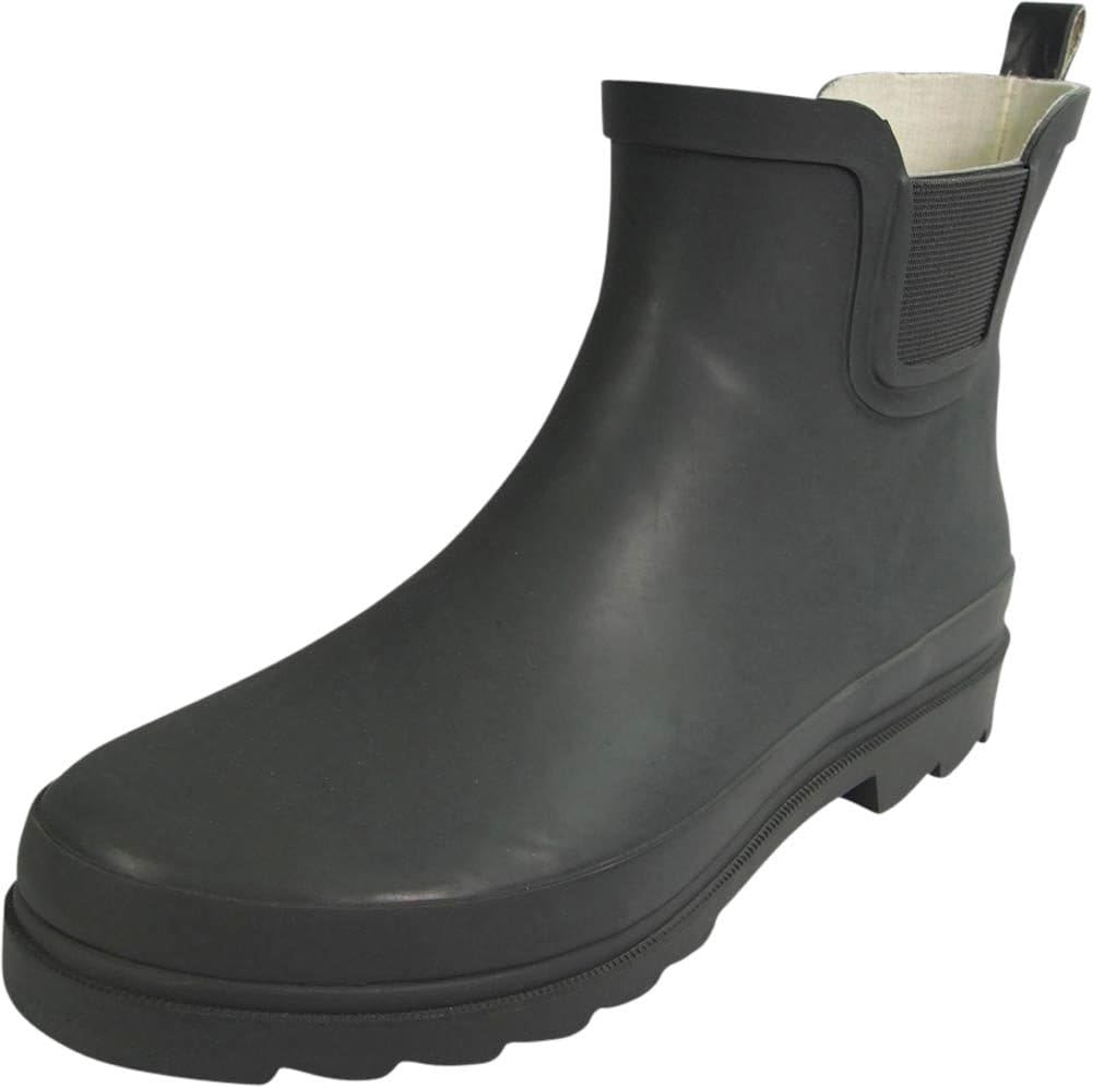 NORTY - Womens Ankle Rain Boots - Ladies Waterproof Winter Spring Garden Boot runs ½ size large